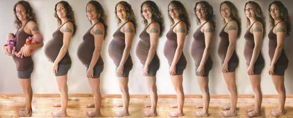 Изменение живота за беременность
