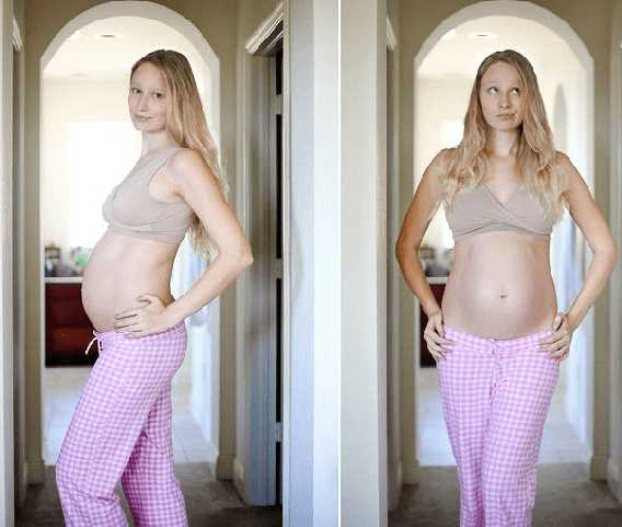 Как выглядит беременная на 29-й неделе беременности