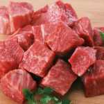 Мясо, нарезанное кубиками