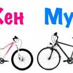 Женская и мужская модели велосипеда